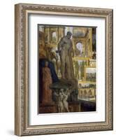 Gallery of Sights of Ancient Rome, Commissioned by Patron Abbot De Canillac, 1758-Giovanni Paolo Pannini-Framed Giclee Print