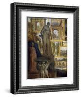 Gallery of Sights of Ancient Rome, Commissioned by Patron Abbot De Canillac, 1758-Giovanni Paolo Pannini-Framed Giclee Print