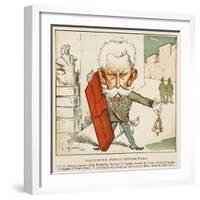 Gallery of the Honourable, Cartoon of Luigi Pelloux from Il Pasquino Magazine, July 10, 1898, Italy-null-Framed Giclee Print