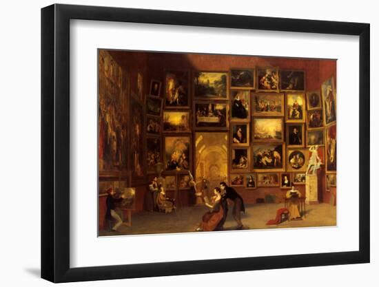 Gallery of the Louvre, 1831-33-Samuel Finley Breese Morse-Framed Art Print