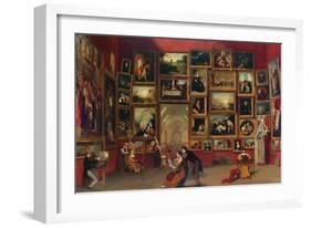 Gallery of the Louvre-Samuel F. B. Morse-Framed Art Print