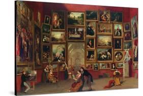 Gallery of the Louvre-Samuel F. B. Morse-Stretched Canvas