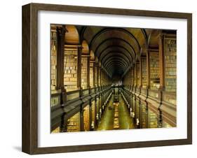 Gallery of the Old Library, Trinity College, Dublin, County Dublin, Eire (Ireland)-Bruno Barbier-Framed Photographic Print