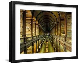 Gallery of the Old Library, Trinity College, Dublin, County Dublin, Eire (Ireland)-Bruno Barbier-Framed Photographic Print