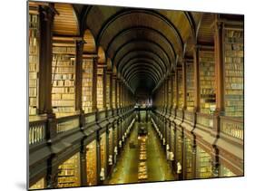 Gallery of the Old Library, Trinity College, Dublin, County Dublin, Eire (Ireland)-Bruno Barbier-Mounted Photographic Print