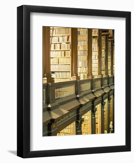 Gallery of the Old Library, Trinity College, Dublin, County Dublin, Eire (Ireland)-Bruno Barbier-Framed Photographic Print