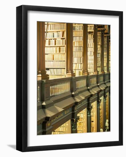 Gallery of the Old Library, Trinity College, Dublin, County Dublin, Eire (Ireland)-Bruno Barbier-Framed Photographic Print