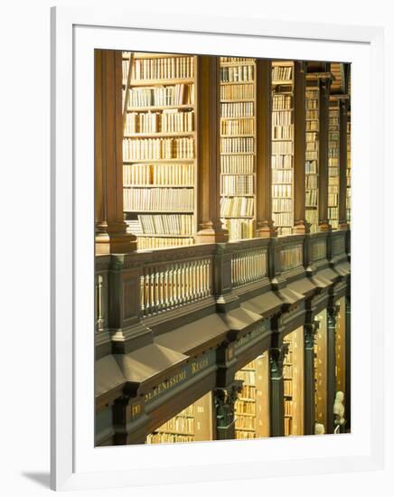 Gallery of the Old Library, Trinity College, Dublin, County Dublin, Eire (Ireland)-Bruno Barbier-Framed Photographic Print