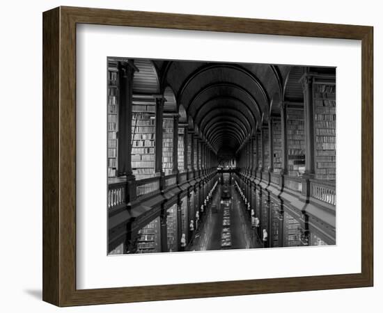 Gallery of the Old Library, Trinity College, Dublin, County Dublin, Eire (Ireland)-Bruno Barbier-Framed Photographic Print