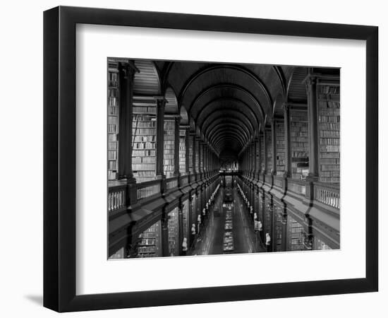 Gallery of the Old Library, Trinity College, Dublin, County Dublin, Eire (Ireland)-Bruno Barbier-Framed Photographic Print