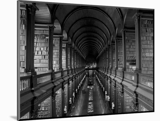 Gallery of the Old Library, Trinity College, Dublin, County Dublin, Eire (Ireland)-Bruno Barbier-Mounted Photographic Print