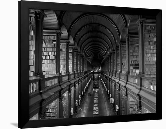 Gallery of the Old Library, Trinity College, Dublin, County Dublin, Eire (Ireland)-Bruno Barbier-Framed Photographic Print