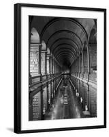 Gallery of the Old Library, Trinity College, Dublin, County Dublin, Eire (Ireland)-Bruno Barbier-Framed Photographic Print