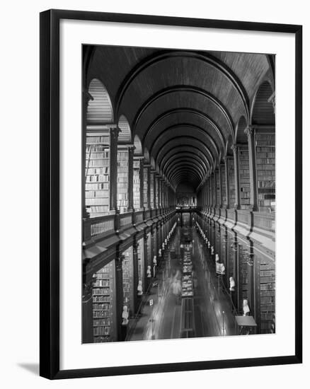 Gallery of the Old Library, Trinity College, Dublin, County Dublin, Eire (Ireland)-Bruno Barbier-Framed Photographic Print