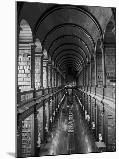 Gallery of the Old Library, Trinity College, Dublin, County Dublin, Eire (Ireland)-Bruno Barbier-Mounted Photographic Print