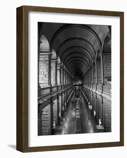 Gallery of the Old Library, Trinity College, Dublin, County Dublin, Eire (Ireland)-Bruno Barbier-Framed Photographic Print