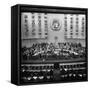 Gallery of the Palais De Chaillot in Paris at the United Nations Security Council October Session-Yale Joel-Framed Stretched Canvas