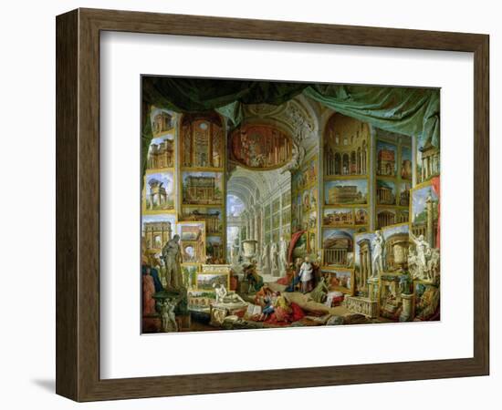 Gallery of Views of Ancient Rome, 1758-Giovanni Paolo Pannini-Framed Giclee Print