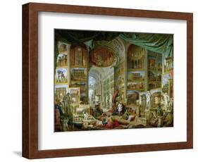 Gallery of Views of Ancient Rome, 1758-Giovanni Paolo Pannini-Framed Giclee Print