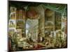 Gallery of Views of Ancient Rome, 1758-Giovanni Paolo Pannini-Mounted Giclee Print
