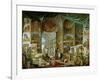 Gallery of Views of Ancient Rome, 1758-Giovanni Paolo Pannini-Framed Giclee Print
