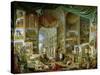 Gallery of Views of Ancient Rome, 1758-Giovanni Paolo Pannini-Stretched Canvas