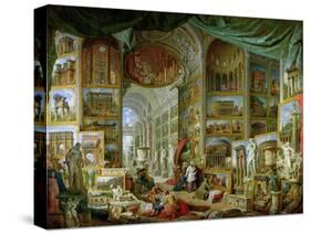 Gallery of Views of Ancient Rome, 1758-Giovanni Paolo Pannini-Stretched Canvas