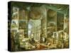 Gallery of Views of Ancient Rome, 1758-Giovanni Paolo Pannini-Stretched Canvas