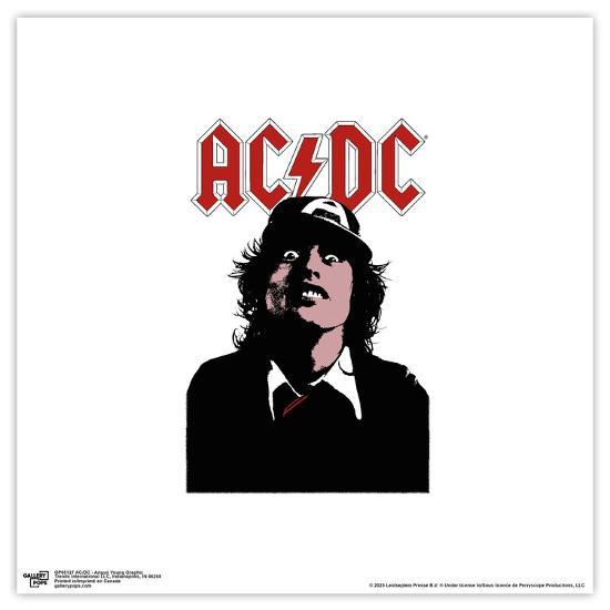 'Gallery Pops AC/DC - Angus Young Graphic Canvas Wall Art' Gallery Pops ...