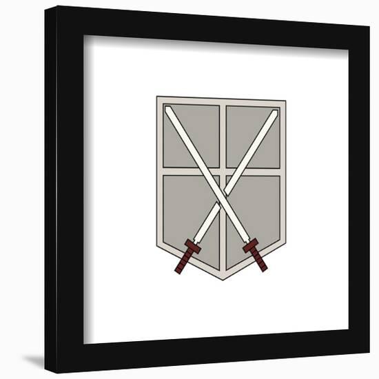 Gallery Pops Attack on Titan - Cadet Regiment Emblem Wall Art-Trends International-Framed Gallery Pops
