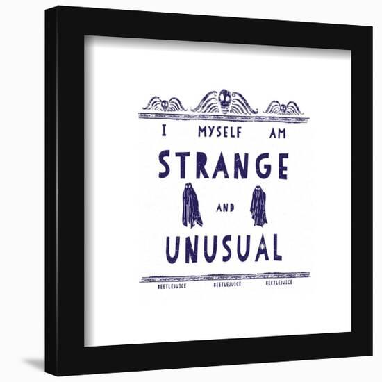 Gallery Pops Beetlejuice - I Myself am Strange and Unusual Wall Art-Trends International-Framed Gallery Pops