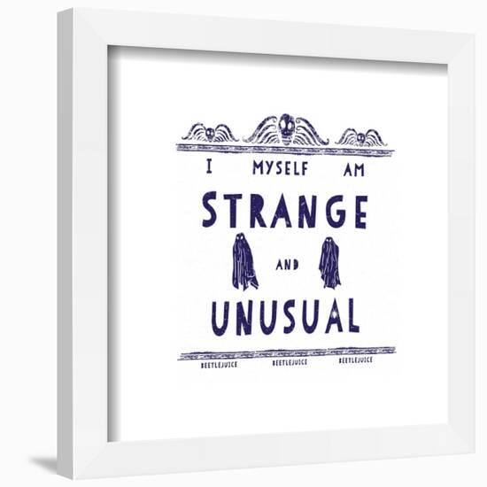 Gallery Pops Beetlejuice - I Myself am Strange and Unusual Wall Art-Trends International-Framed Gallery Pops