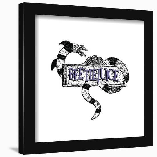 Gallery Pops Beetlejuice - Sandworm Logo Wall Art-Trends International-Framed Gallery Pops