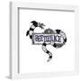 Gallery Pops Beetlejuice - Sandworm Logo Wall Art-Trends International-Framed Gallery Pops