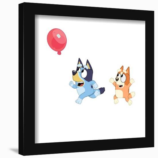 Gallery Pops Bluey - Balloon Chase Wall Art-Trends International-Framed Gallery Pops