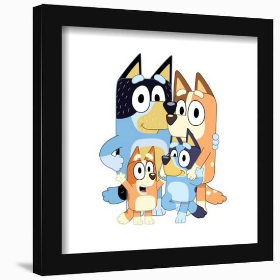 Gallery Pops Bluey - Dad, Mum, Bluey and Bingo Wall Art-Trends International-Framed Gallery Pops