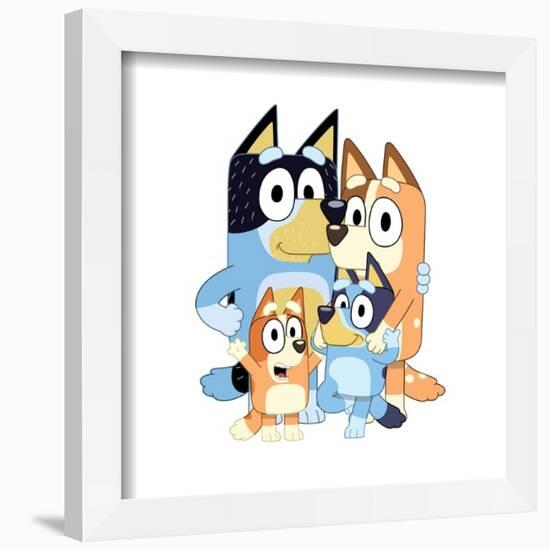 Gallery Pops Bluey - Dad, Mum, Bluey and Bingo Wall Art-Trends International-Framed Gallery Pops