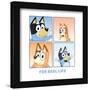 Gallery Pops Bluey - For Real Life Wall Art-Trends International-Framed Gallery Pops