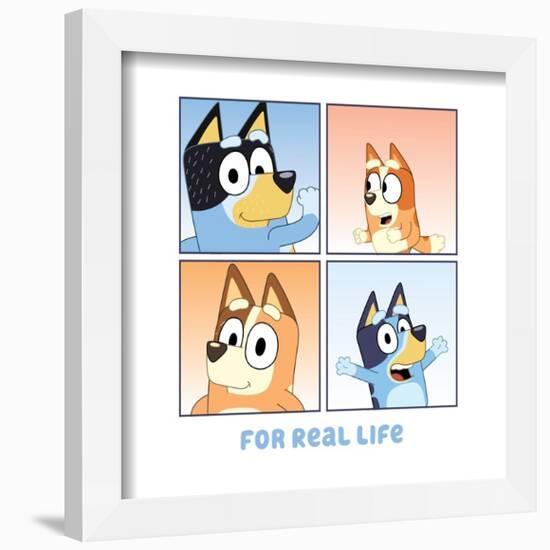 Gallery Pops Bluey - For Real Life Wall Art-Trends International-Framed Gallery Pops