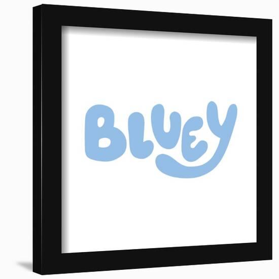 Gallery Pops Bluey - Logo Wall Art-Trends International-Framed Gallery Pops