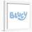 Gallery Pops Bluey - Logo Wall Art-Trends International-Framed Gallery Pops