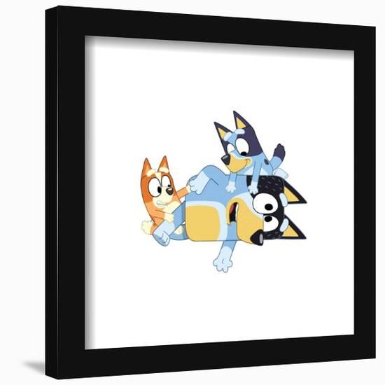 Gallery Pops Bluey - Playing On Dad Wall Art-Trends International-Framed Gallery Pops