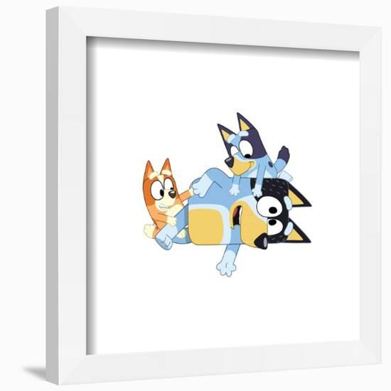 Gallery Pops Bluey - Playing On Dad Wall Art-Trends International-Framed Gallery Pops
