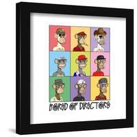 Gallery Pops Bored of Directors - Color Block Apes Wall Art-Trends International-Framed Gallery Pops