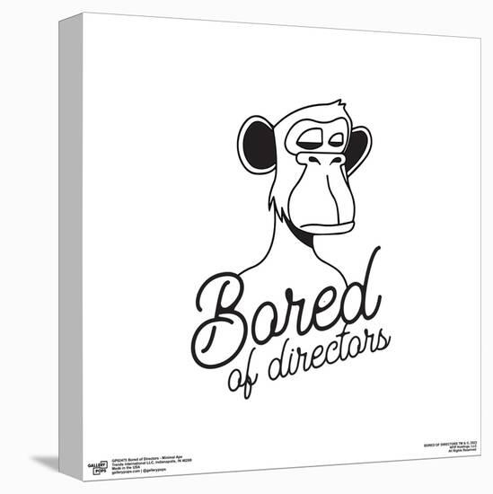 Gallery Pops Bored of Directors - Minimal Ape Wall Art-Trends International-Stretched Canvas