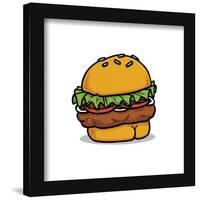 Gallery Pops Brian Cook: Butts On Things - Burger Wall Art-Trends International-Framed Gallery Pops