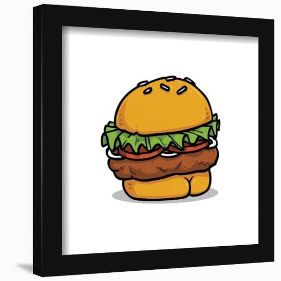 Gallery Pops Brian Cook: Butts On Things - Burger Wall Art-Trends International-Framed Gallery Pops