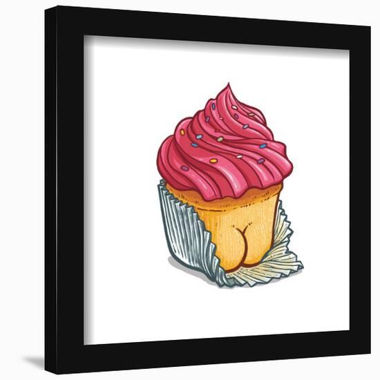 Gallery Pops Brian Cook: Butts On Things - Cupcake Wall Art-Trends International-Framed Gallery Pops