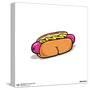 Gallery Pops Brian Cook: Butts On Things - Hot Dog Wall Art-Trends International-Stretched Canvas