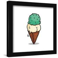 Gallery Pops Brian Cook: Butts On Things - Ice Cream Wall Art-Trends International-Framed Gallery Pops